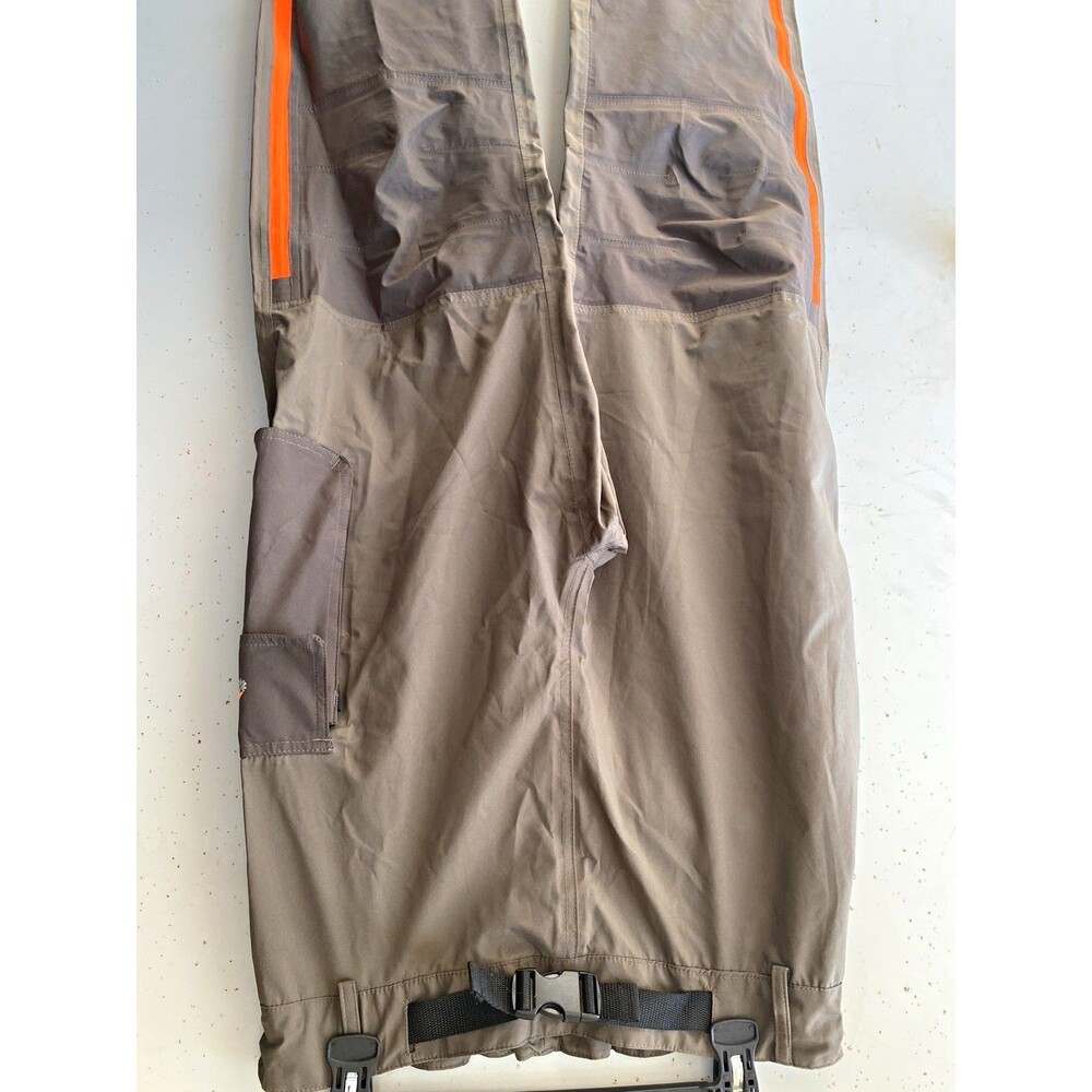 Compass 360 Mens Brown Cargo Pants LG 34W Relaxed Straight Canvas Belted
